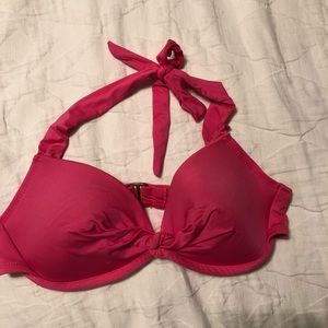 Mossimo Pink swim halter brallete
